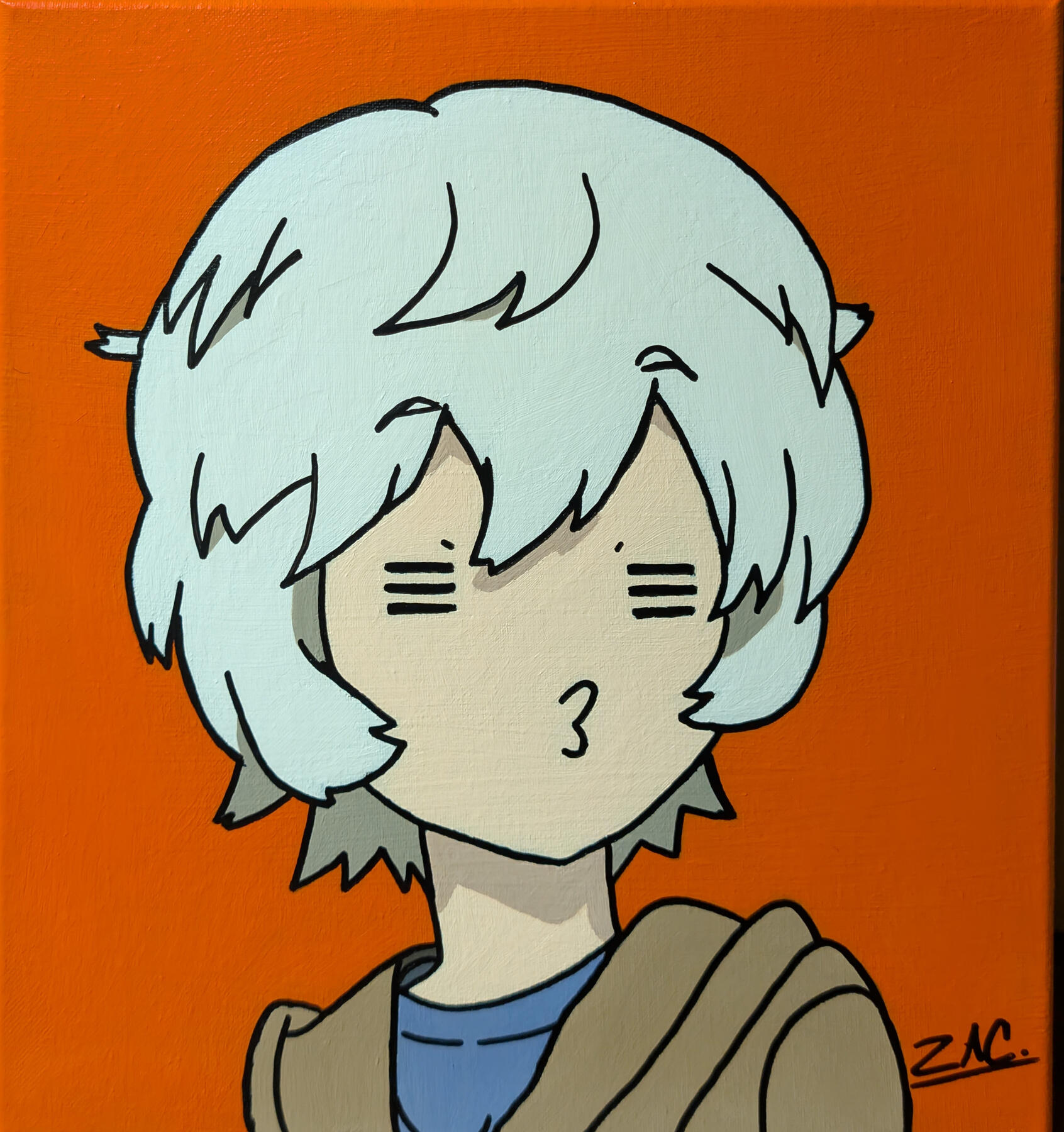 Yūma Kuga - Custom Painting 14x14 - $65